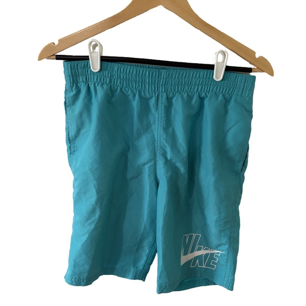 Nike Blue Athletic Shorts Elastic Waistband Lightweight